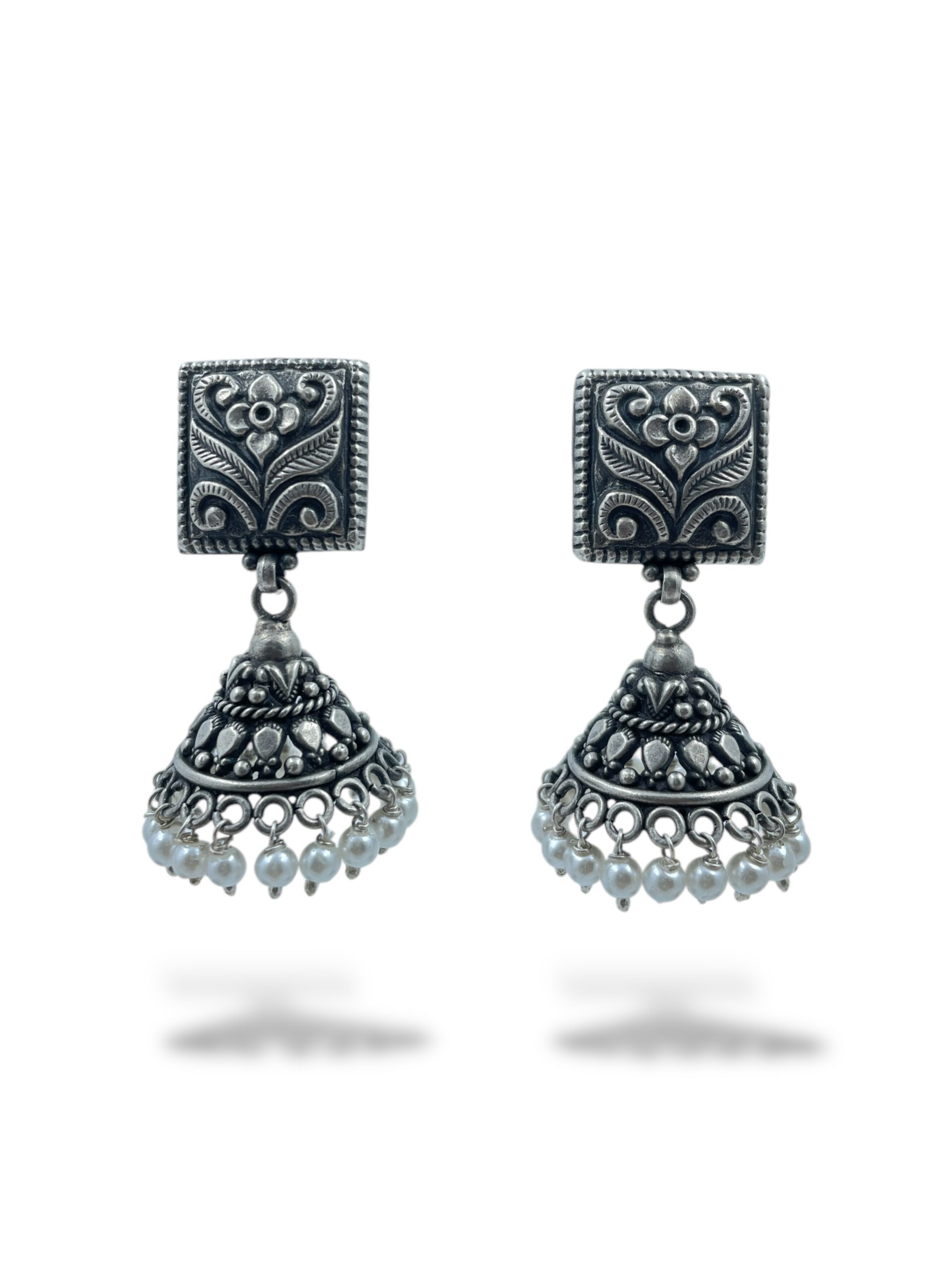 Buy Antique Temple Drops Jhumka