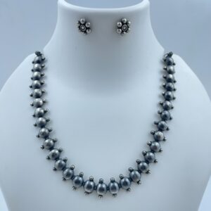Dome Glow Necklace with Timeless Earrings