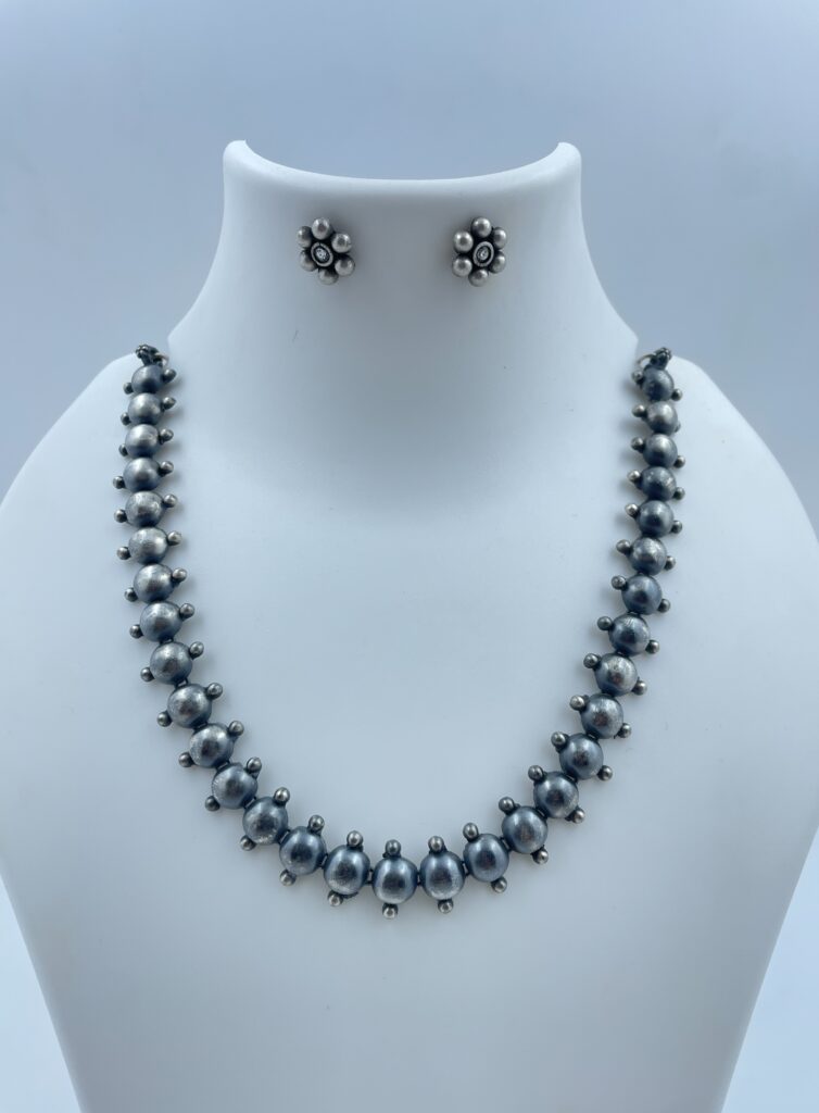 Dome Glow Necklace with Timeless Earrings