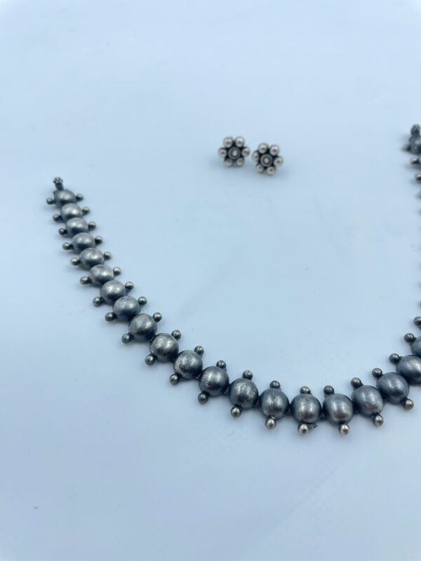 Dome Glow Necklace with Earrings Set