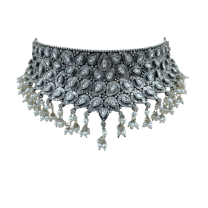 Shop Elegant Bridal White Stone Choker Necklace
