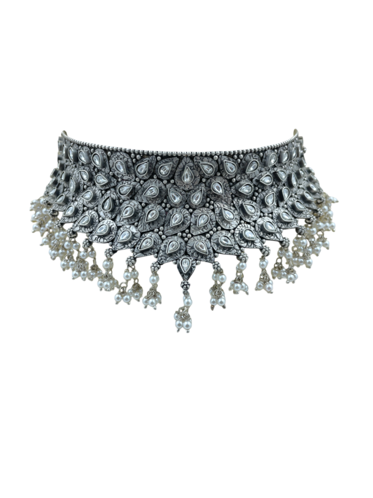 Shop Elegant Bridal White Stone Choker Necklace