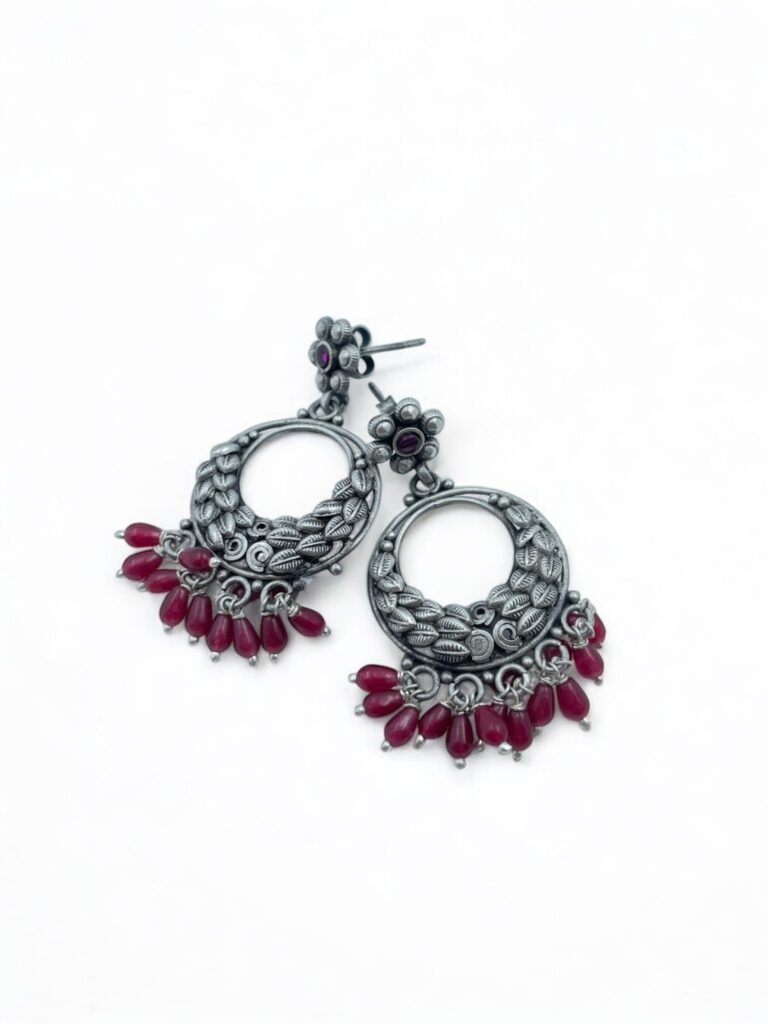 Purchase Elegent Leaf Design Chandbali Earrings