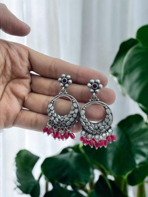 Purchase Leaf Design Chandbali Earrings