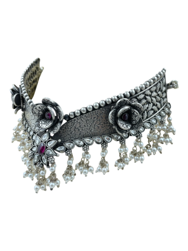 Beautiful Fiore Bloom Bridal Choker Necklace