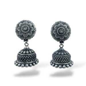 Buy Floral Bell Design Jhumka Earrings