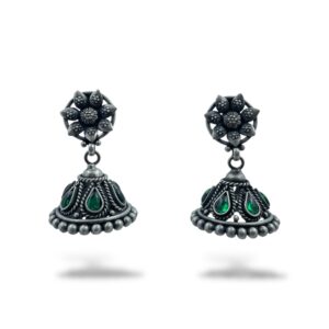 Floral Bell Jhumka Earrings