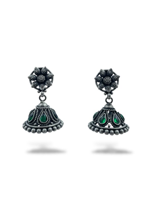 Floral Bell Jhumka Earrings