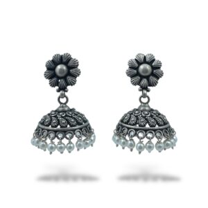 Get Floral Jali Jhumka Earrings