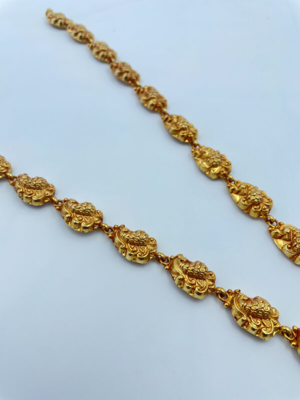 Gold Plated Peacock Pendent Long Necklace Chain