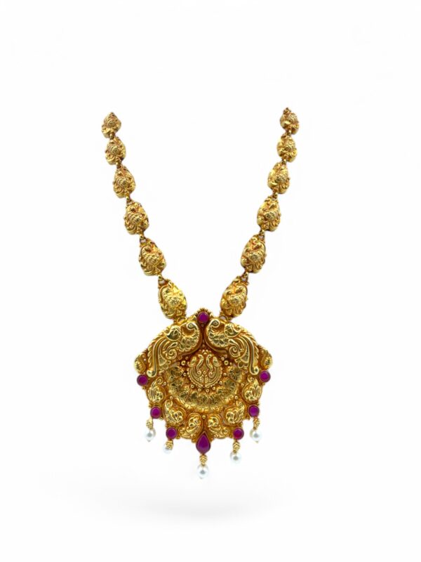 Buy Gold Plated Peacock Pendent Long Necklace