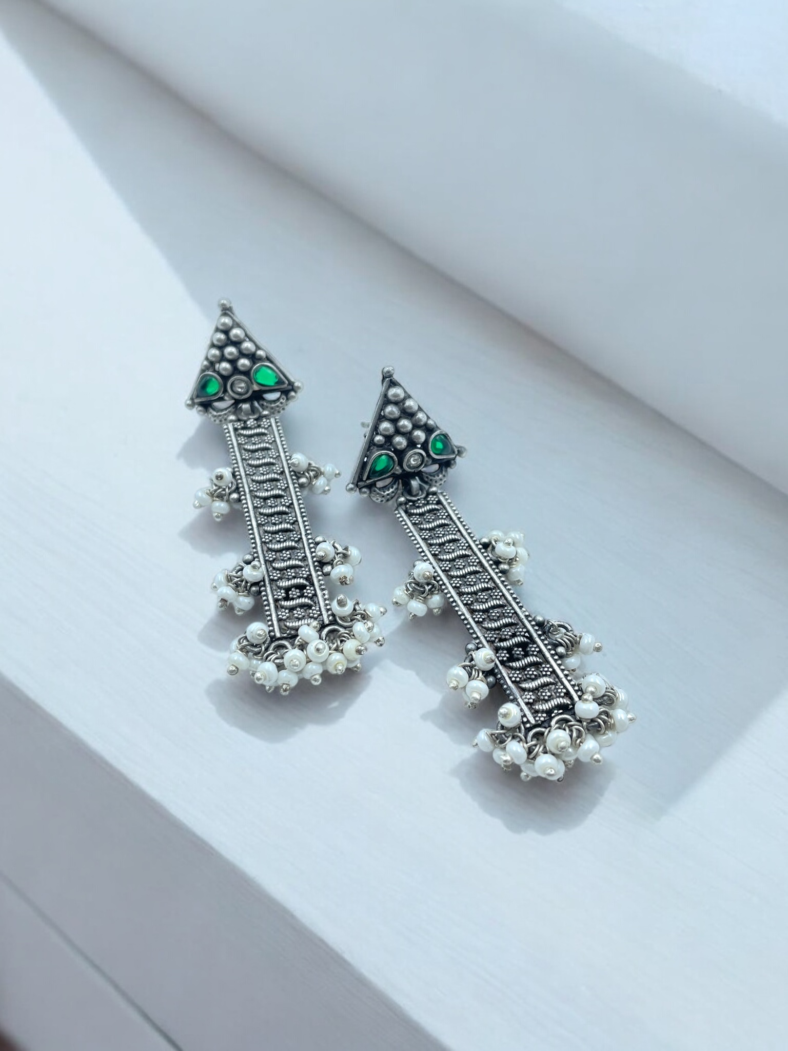 Long Filigree Earrings