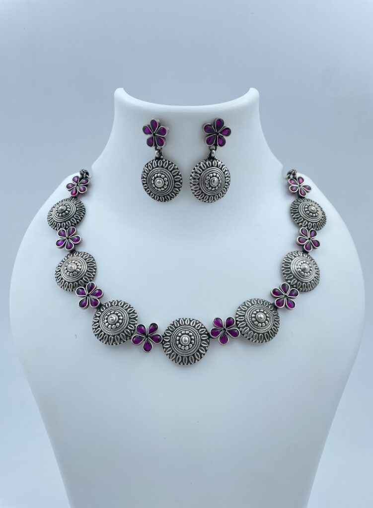 Gorgeous Malini Mala Necklace with Earrings