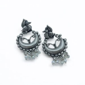 Elegant Mayura Chandbali Earrings