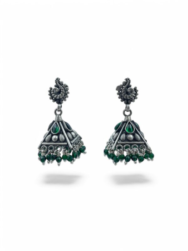 Buy Mayura Trikon Jhumka Earrings