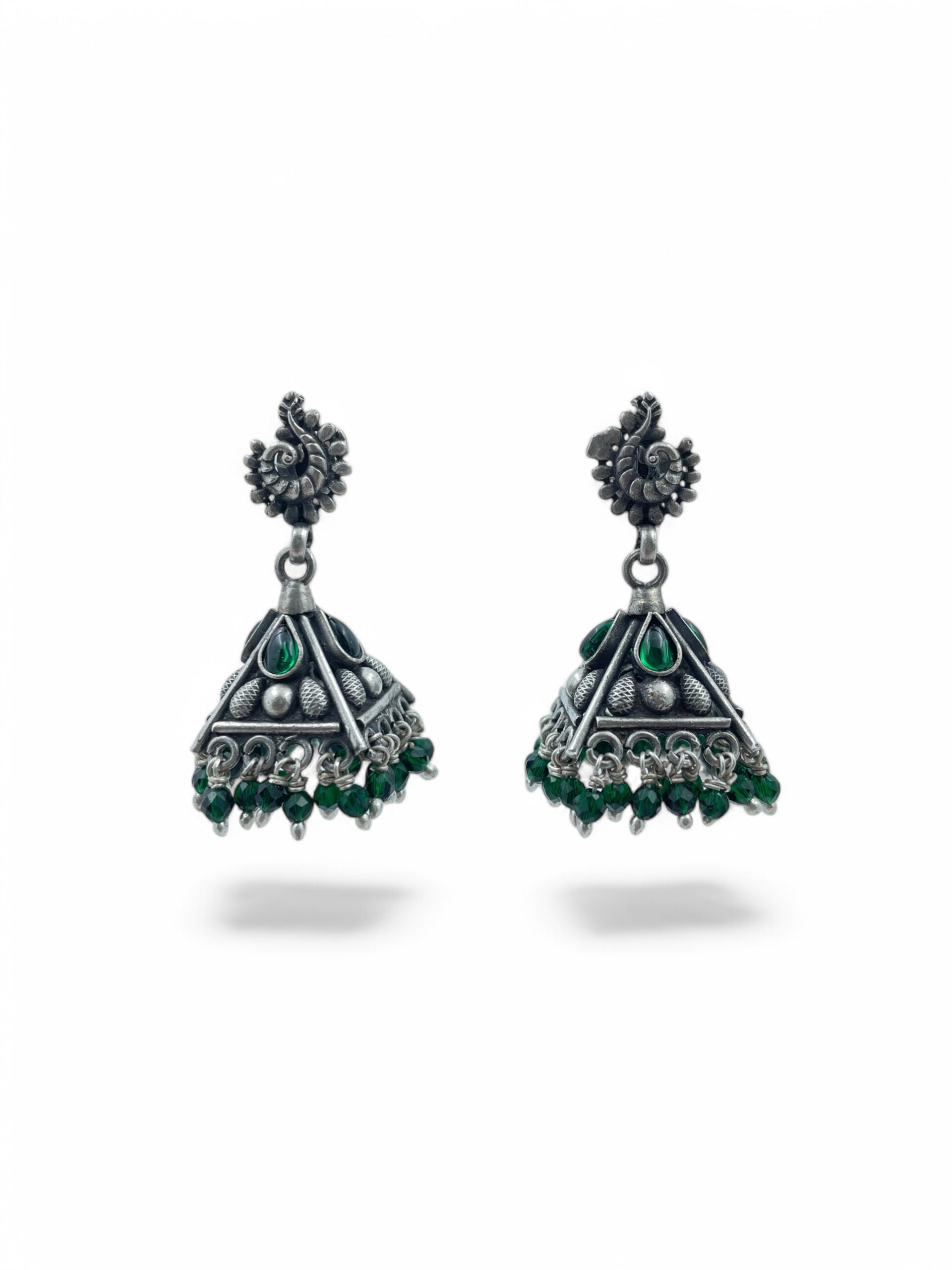 Buy Mayura Trikon Jhumka Earrings