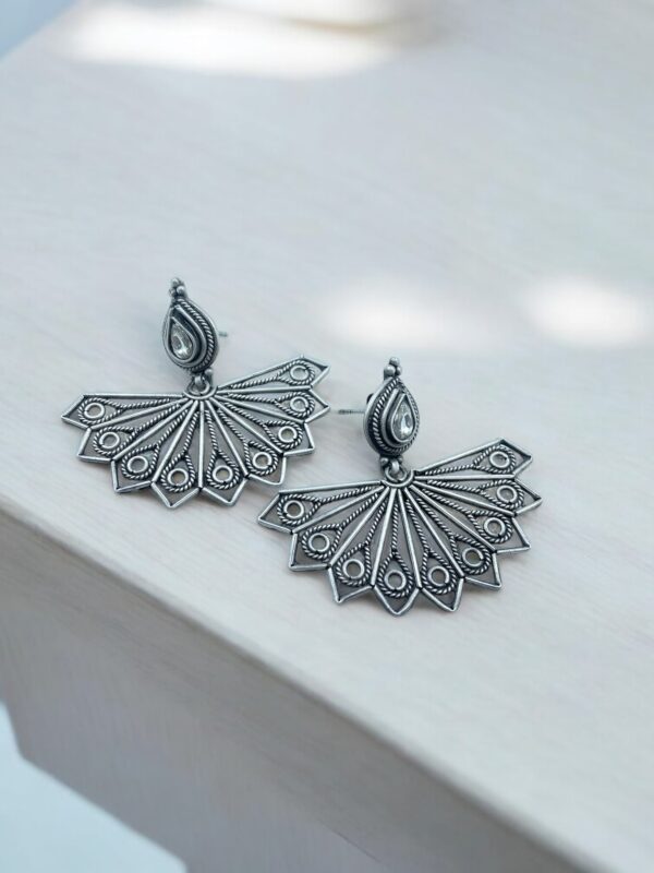 Patterned Wing Drops Earrings