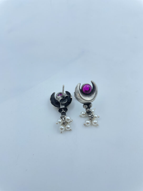 Pink Chand Earrings