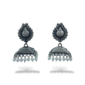 Snap up Square Floral Jhumka Earrings