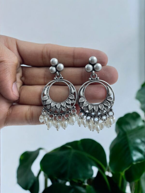 Buy Twilight Seed Pearls Chandbali Earrings