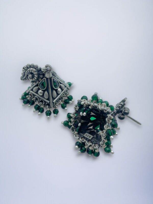 Mayura Trikon Jhumka Earrings - Image 4