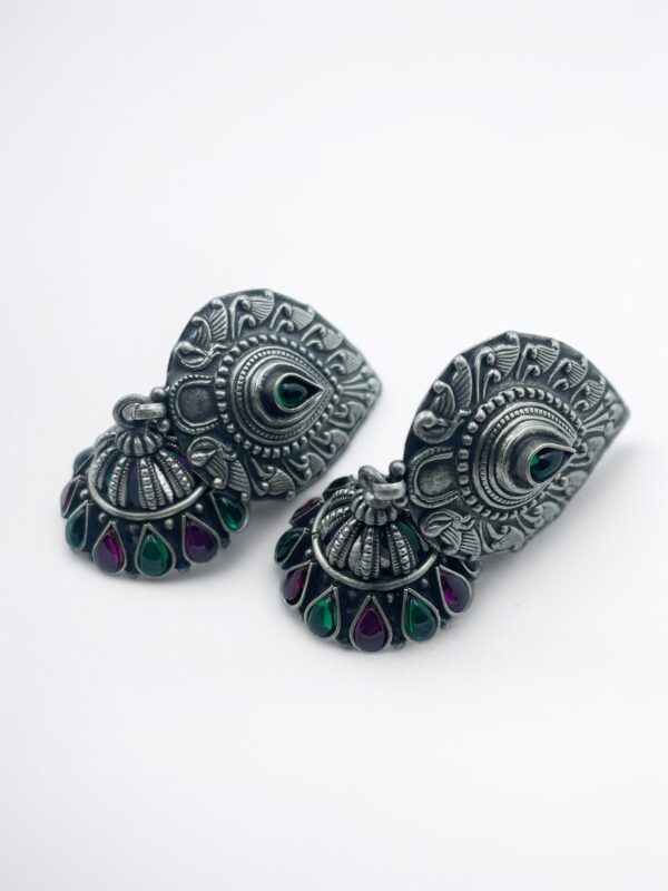 Pear drop Jhumka Earrings - Image 3