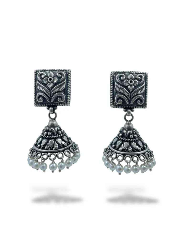Buy Antique Temple Drops Jhumka